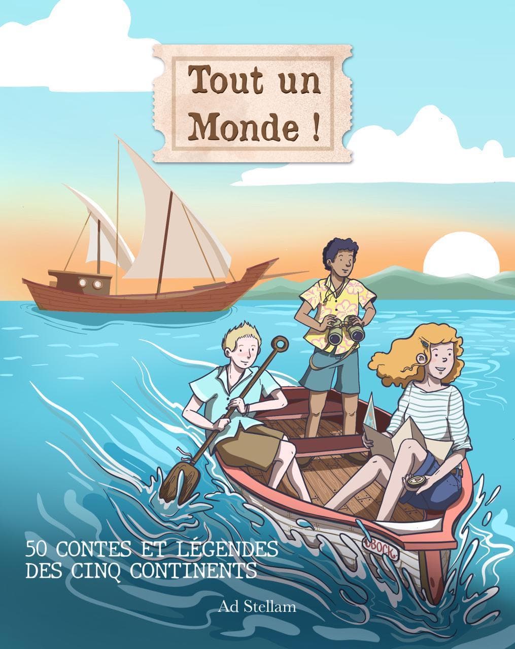 TOUT UN MONDE ! 50 contes et légendes des cinq continents + 50 fiches pour élève avec leur correction.