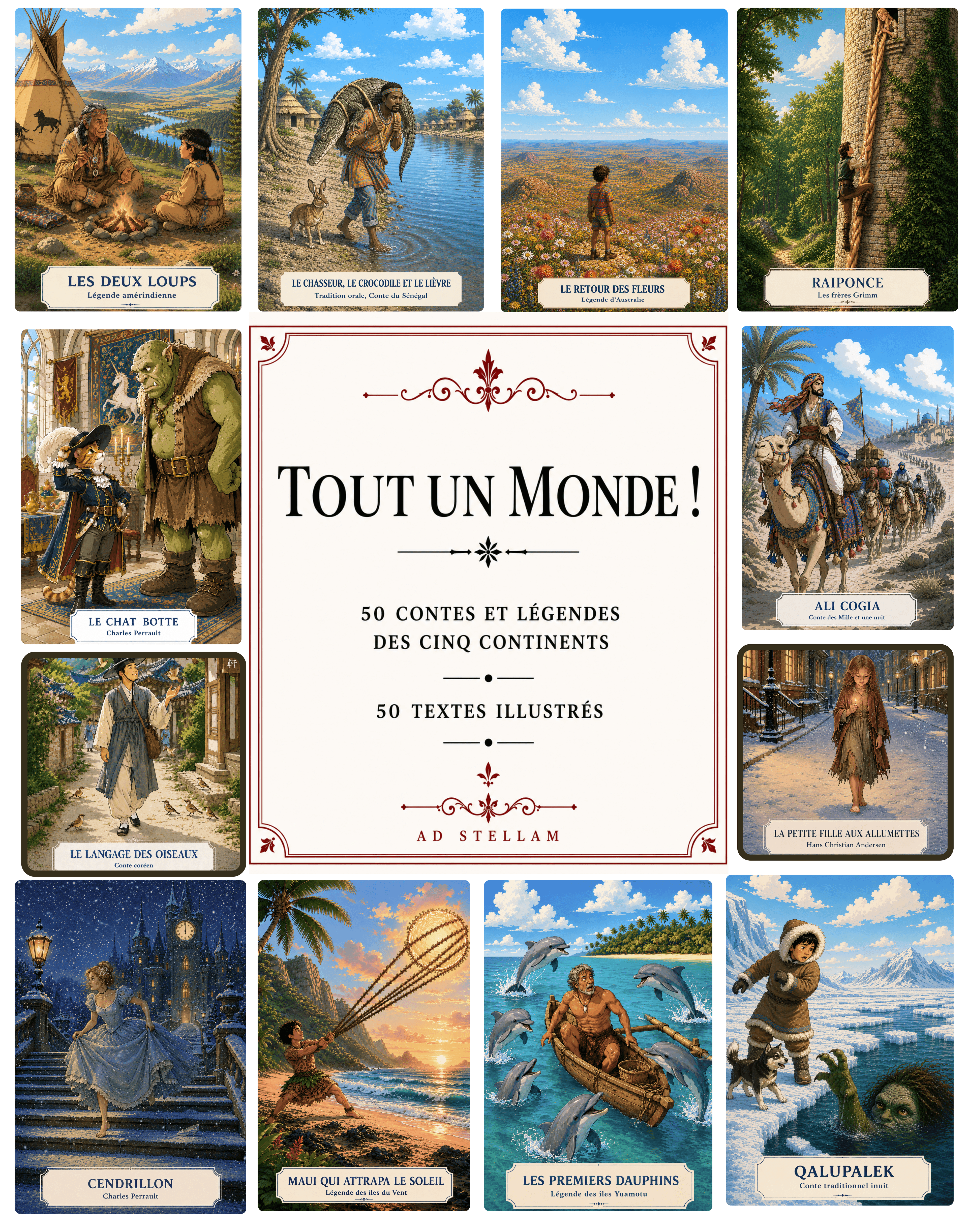 TOUT UN MONDE ! 50 contes et légendes des cinq continents racontés par dix conteurs.