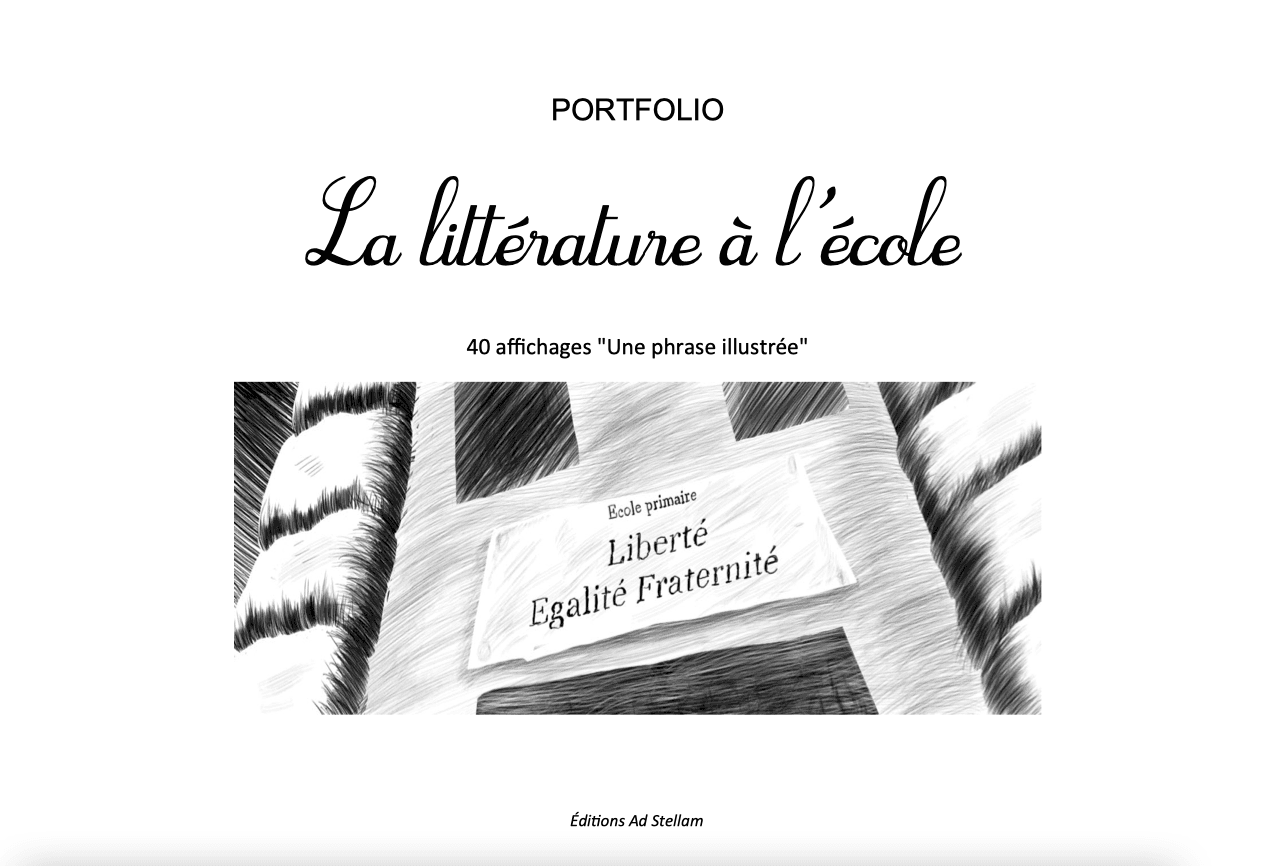 40 AFFICHES A3 - 40 illustrations de phrases tirées d'En Voyage ! Tout un Monde ! & Le Grand Tour.